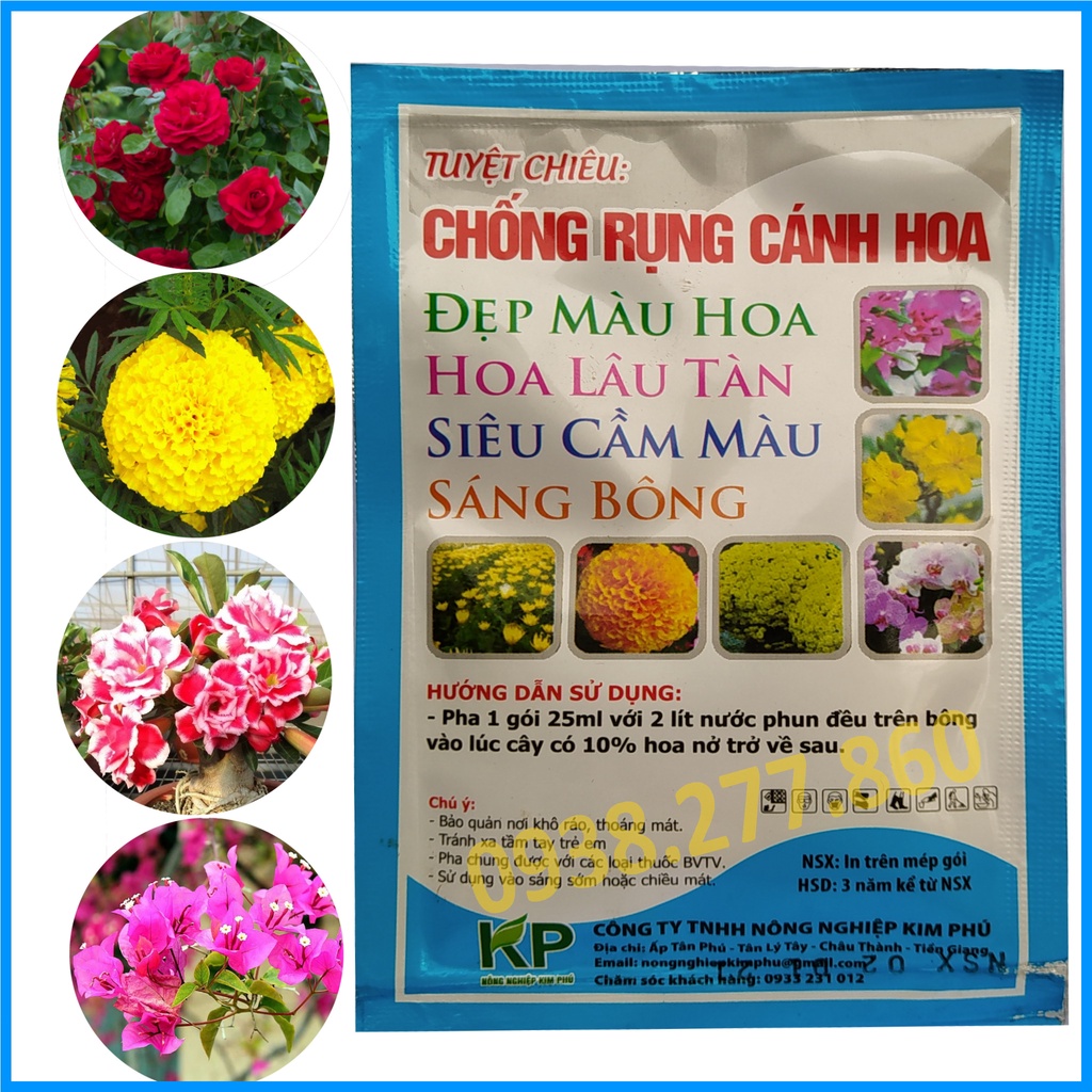 Chống Rụng Cánh Hoa, Giữ Hoa Lâu Tàn - Đẹp Màu Hoa, Siêu Cầm Màu