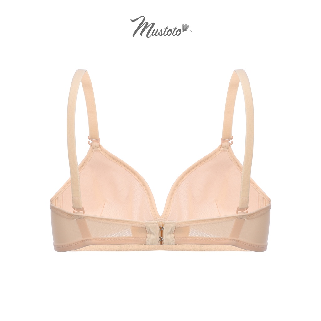 Áo Lót Nữ Mút Mỏng 0,1cm Không Gọng Trơn Size Lớn Bigsize Siêu Thoải Mái Thoáng Mát (Mustoto MA22)