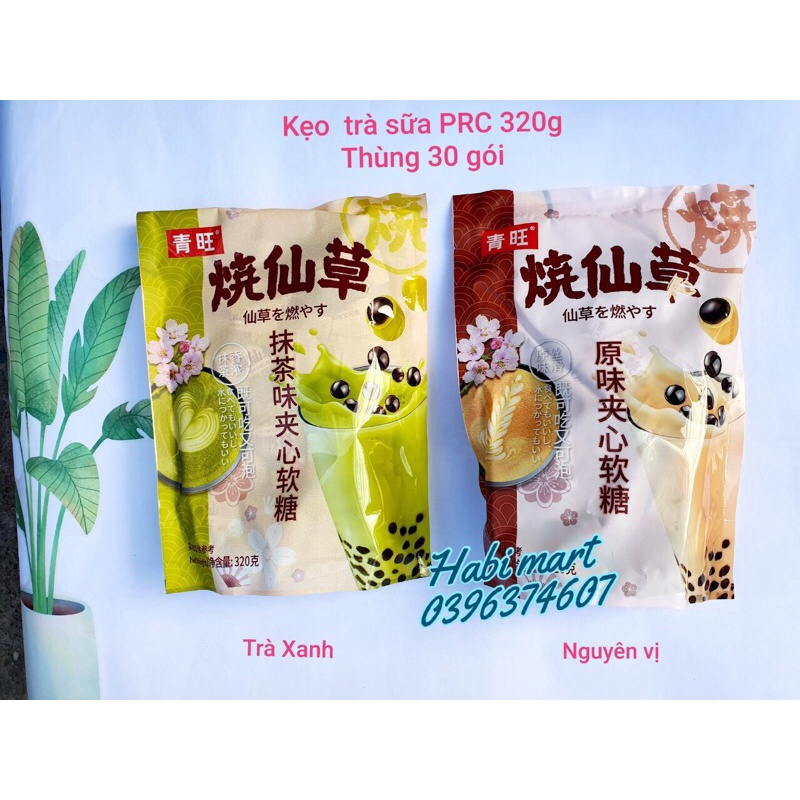 [HOT] Kẹo socola trà sữa Đài Loan gói 320g có 2 vị trà xanh và hồng trà