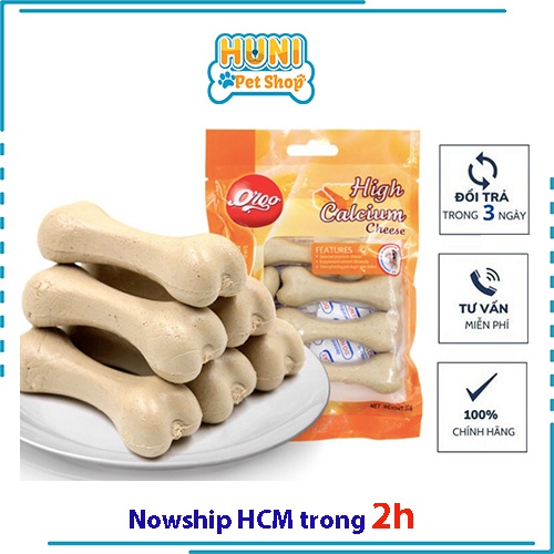 Bánh Xương Orgo Cho Chó Bổ Sung Canxi &amp; Sạch Răng - snack cho thú cưng Huni petshop