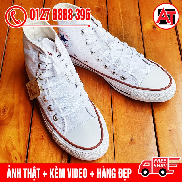 [FLASH SALE] Giày Thể Thao CV Classic Trắng Cổ Cao Nam Nữ