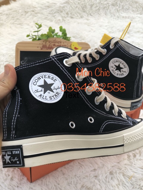 [Sẵn+ clip thật] Giày 1970s chuck taylor thấp và cao cổ