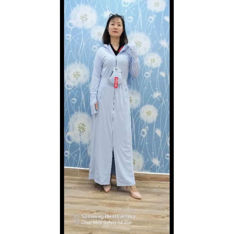 áo choàng dài Chống Nắng toàn thân 2 lớp vải Nano nhật thông hơi thoáng khí chống tia UV cao cấp | BigBuy360 - bigbuy360.vn