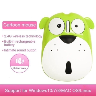 Chuột không dây 2.4Ghz 1200 DPI Cho Trẻ Em, Có Thể Sạc Được