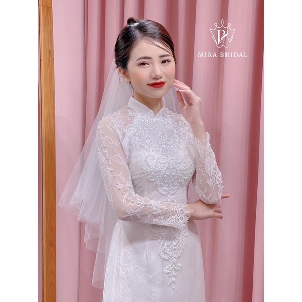 Áo dài cho các nàng dâu siêu xinh, hàng 6 tà đẹp sang.