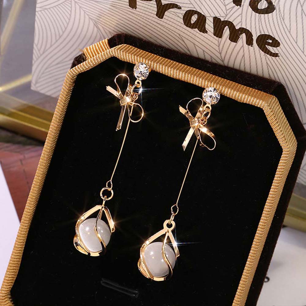 Khuyên Tai Dáng Dài Hình Giọt Nước Bằng Acrylic Phối Kim Loại Nhiều Màu Thời Trang Hàn Quốc Cho Nữ