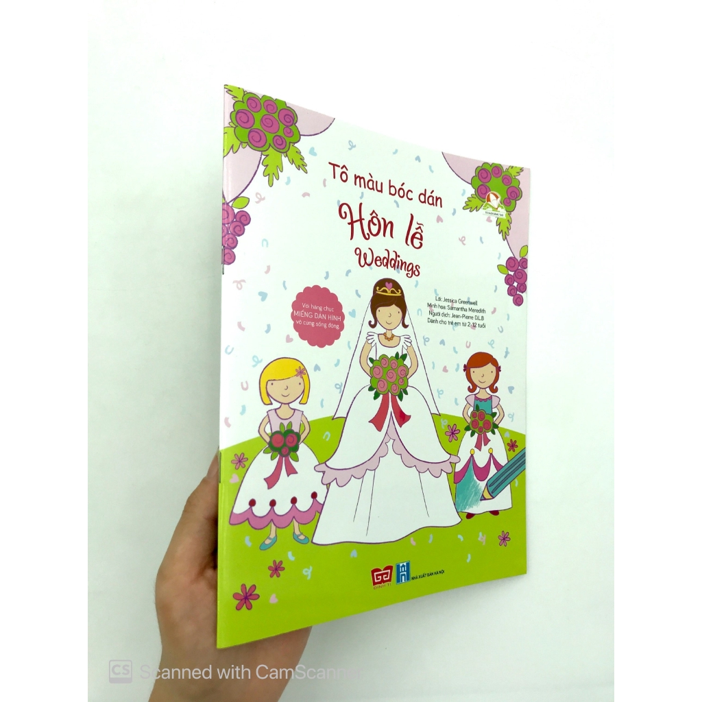 Sách - Tô Màu Bóc Dán - Hôn Lễ - Weddings