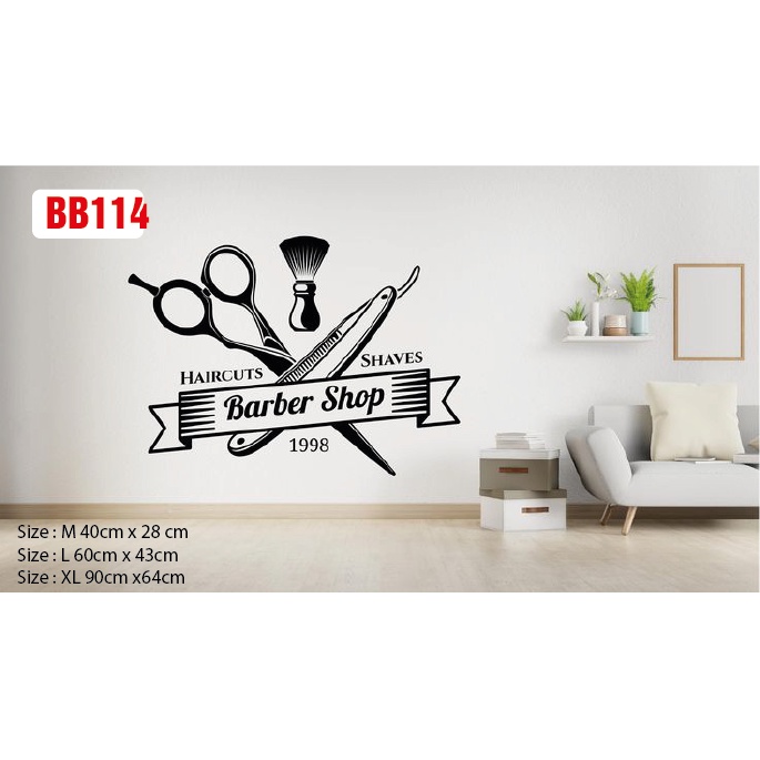 Decal dán làm đẹp cửa tiệm Barber và Salon, thu hút khách hàng, tạo điểm nhấn cho cửa tiệm, tăng doanh thu P8