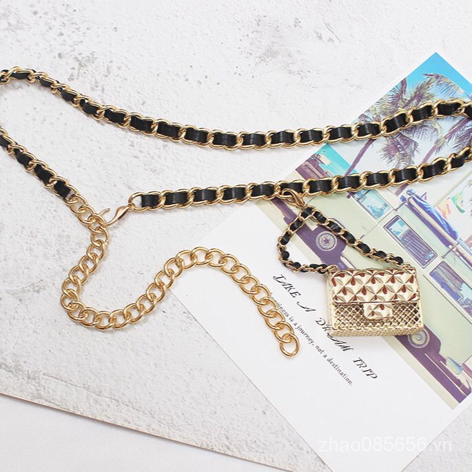 Thắt Lưng Dây Xích Phối Túi Đeo Chéo Bằng Kim Loại Thời Trang Cho Nữ | BigBuy360 - bigbuy360.vn