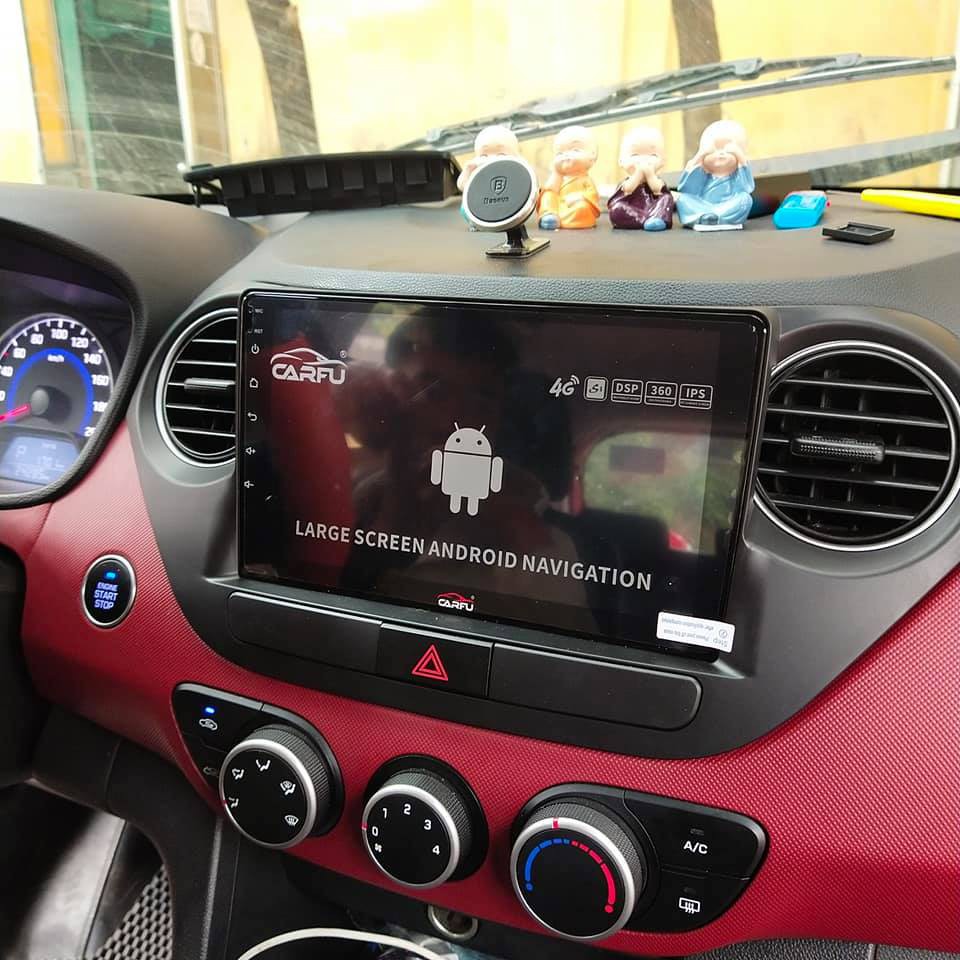 Màn Hình Android 9 inch Cho Huyndai i10 - Cắm Zắc Zin Theo Xe