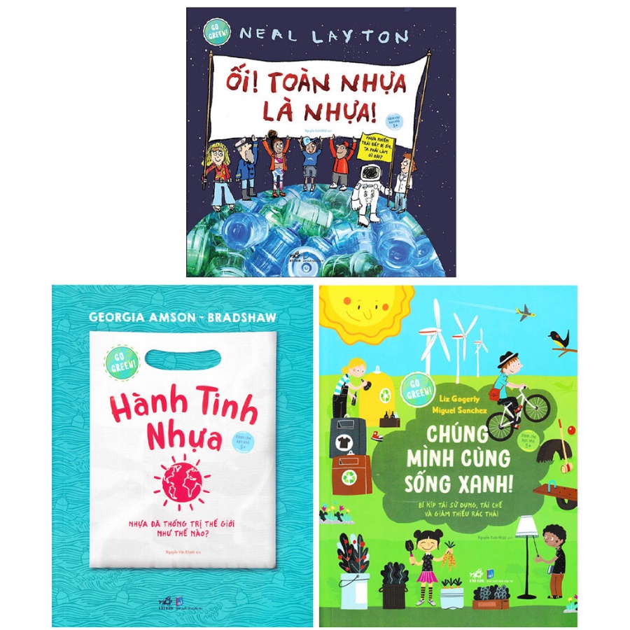 Sách - Combo Go Green - Chúng Mình Cùng Sống Xanh (Dành Cho Bạn Nhỏ 5+) (Bộ 3 Cuốn)