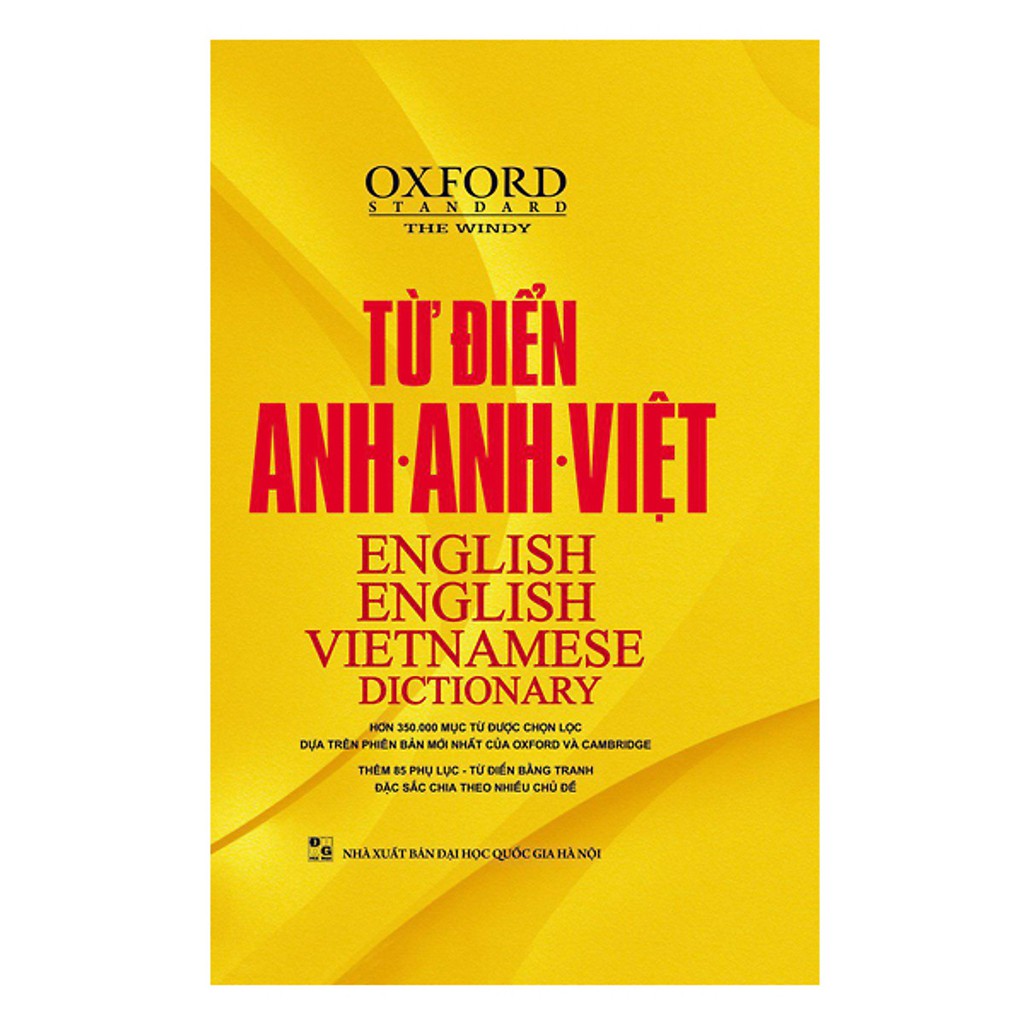Sách - Từ Điển Anh Anh Việt Phiên Bản Bìa Cứng Màu Vàng - Giải Nghĩa Đầy Đủ Ví Dụ Phong Phú