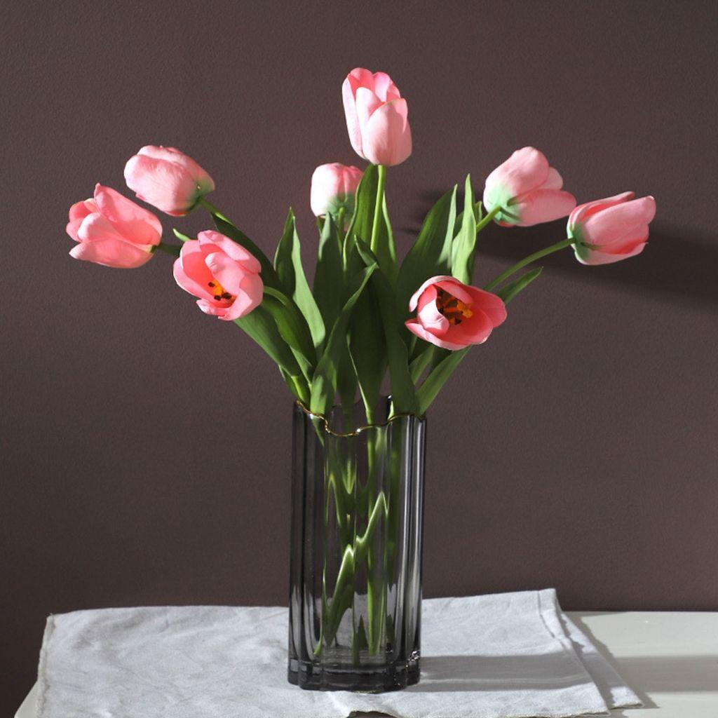 Bó Hoa Giả Bằng Lụa 52cm Dùng Trang Trí Nhà Cửa / Tiệc Cưới