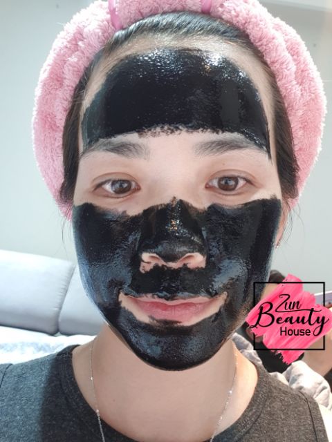 Tặng cọ đắp Mặt nạ than hoạt tính lột mụn Eunyul Pore Tightening Black Mask