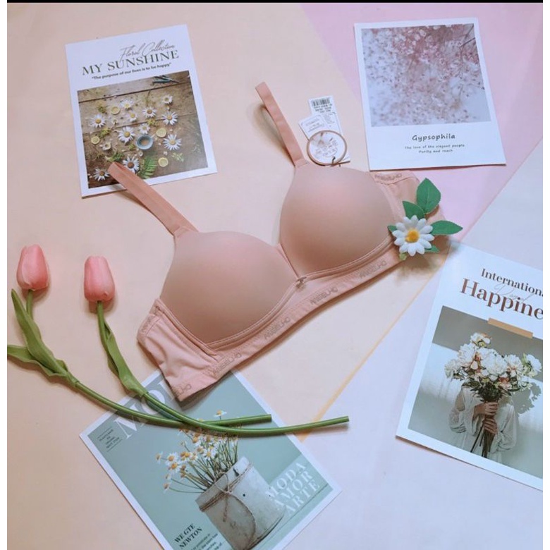 Áo lót su mịn, đệm mỏng,  không gọng mã 3285 size 34-40