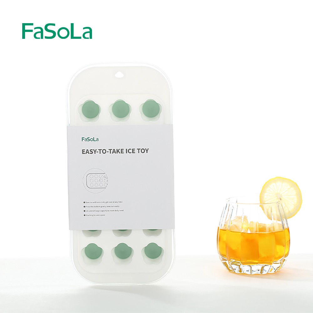 [FREESHIP] Khuôn đá silicon có nắp FASOLA FSLQJ-0142A