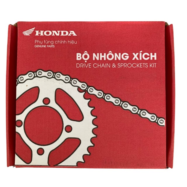 Bộ nhông xích nhông sên đĩa xe số zin chính hãng HONDA wave rs, future 1, wave alpha cũ.