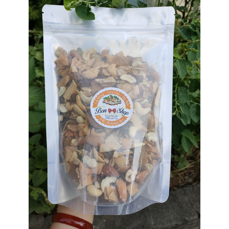 [Mã GRO2405 giảm 10% đơn 250K] NGŨ CỐC GRANOLA 500GRAM GIẢM CÂN SIÊU HẠT ĂN LIỀN