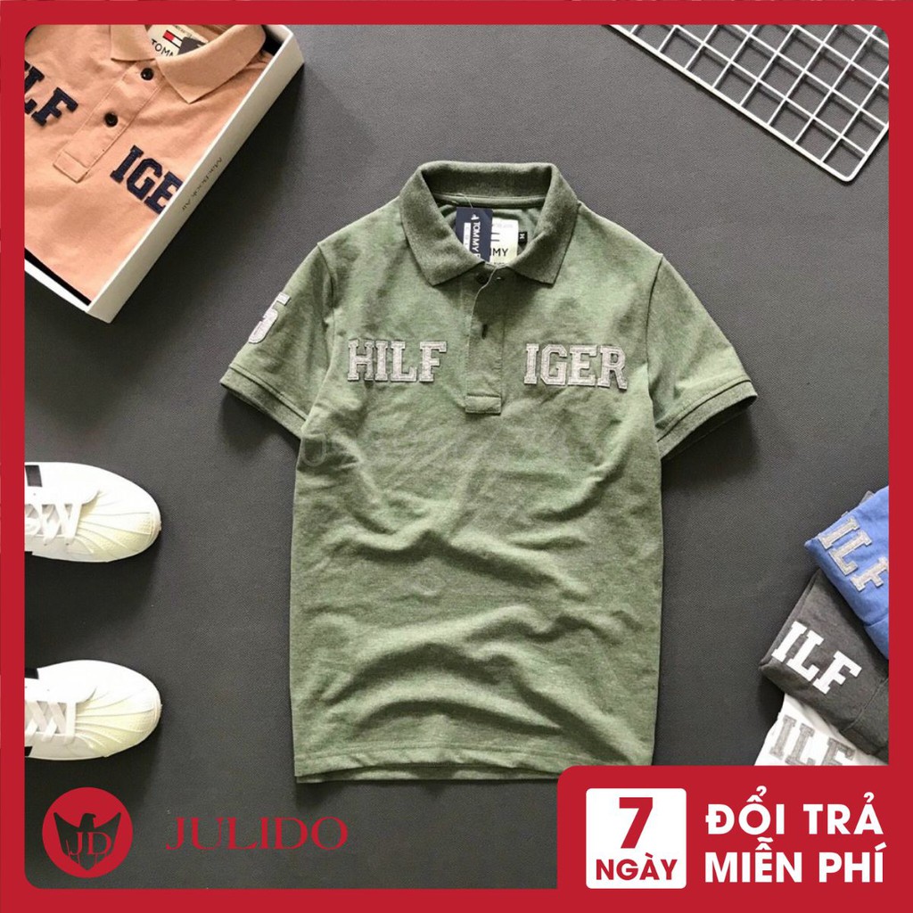 Áo thun Polo nam cổ bẻ vải cá sấu Cotton xuất xịn, chuẩn đẹp,nhiều màu -JULIDO-JD32