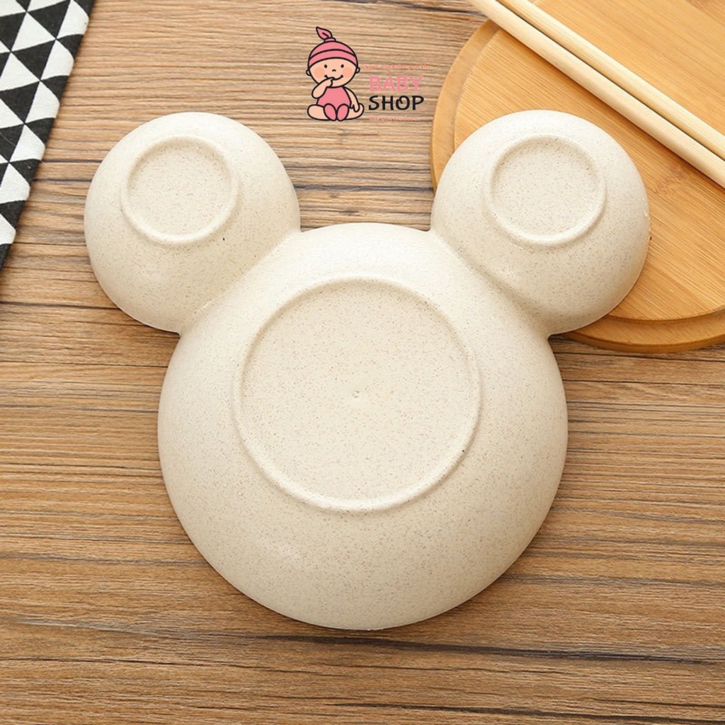 Bát ăn dặm cho bé ,bát lúa mạch hình chuột MICKEY nhiều màu sắn dễ thương