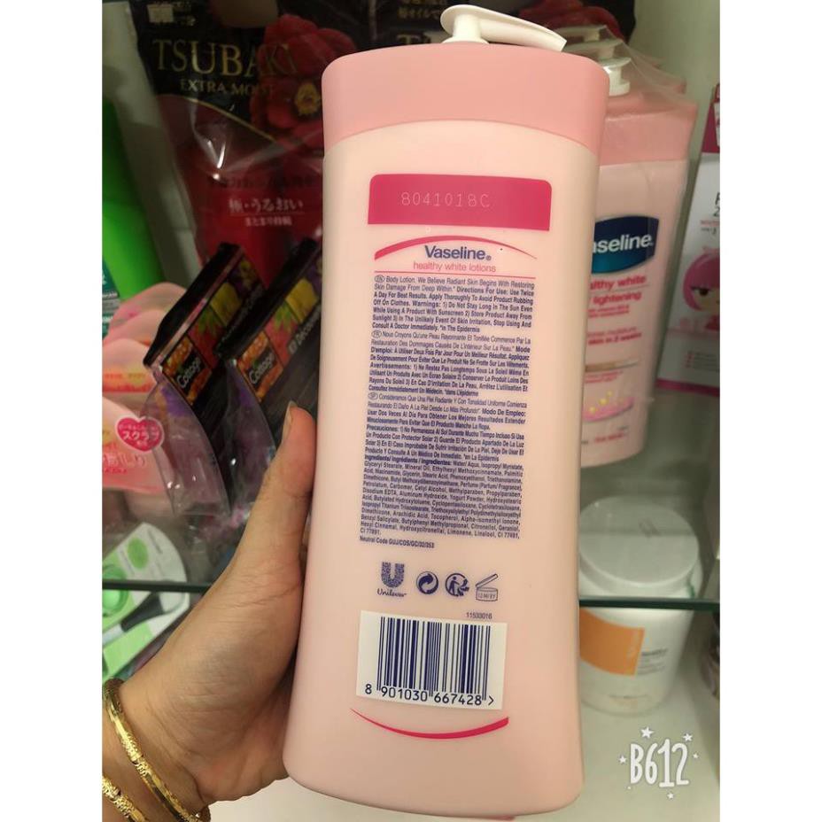 SỮA DƯỠNG THỂ VASELINE HEALTHY WHITE UV LIGHTENING BODY LOTION 725ML