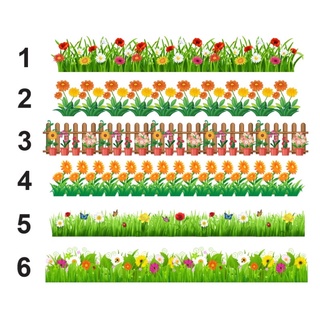 Decal mầm non-HOA TRANG TRÍ CHÂN TƯỜNG