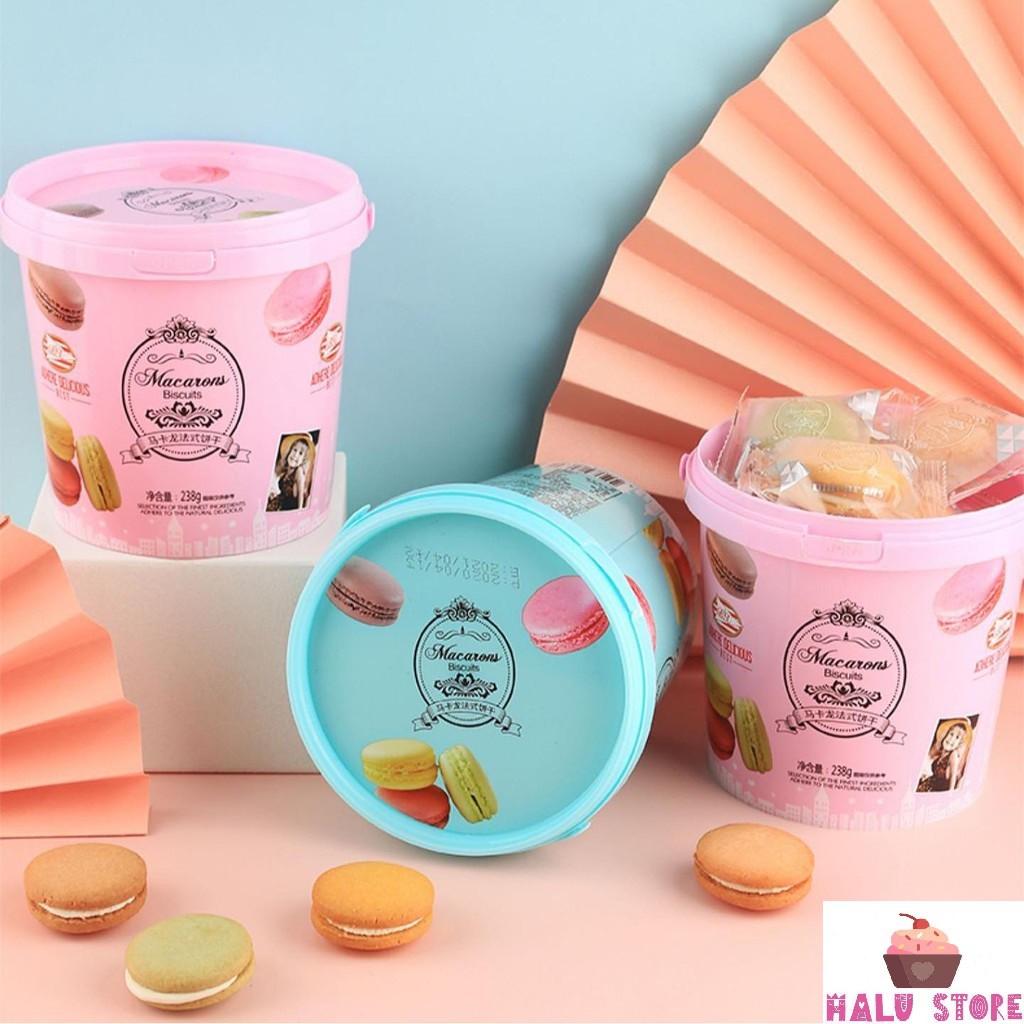 Xô bánh macaron 2 vị hiệu BX 238g - Đài Loan