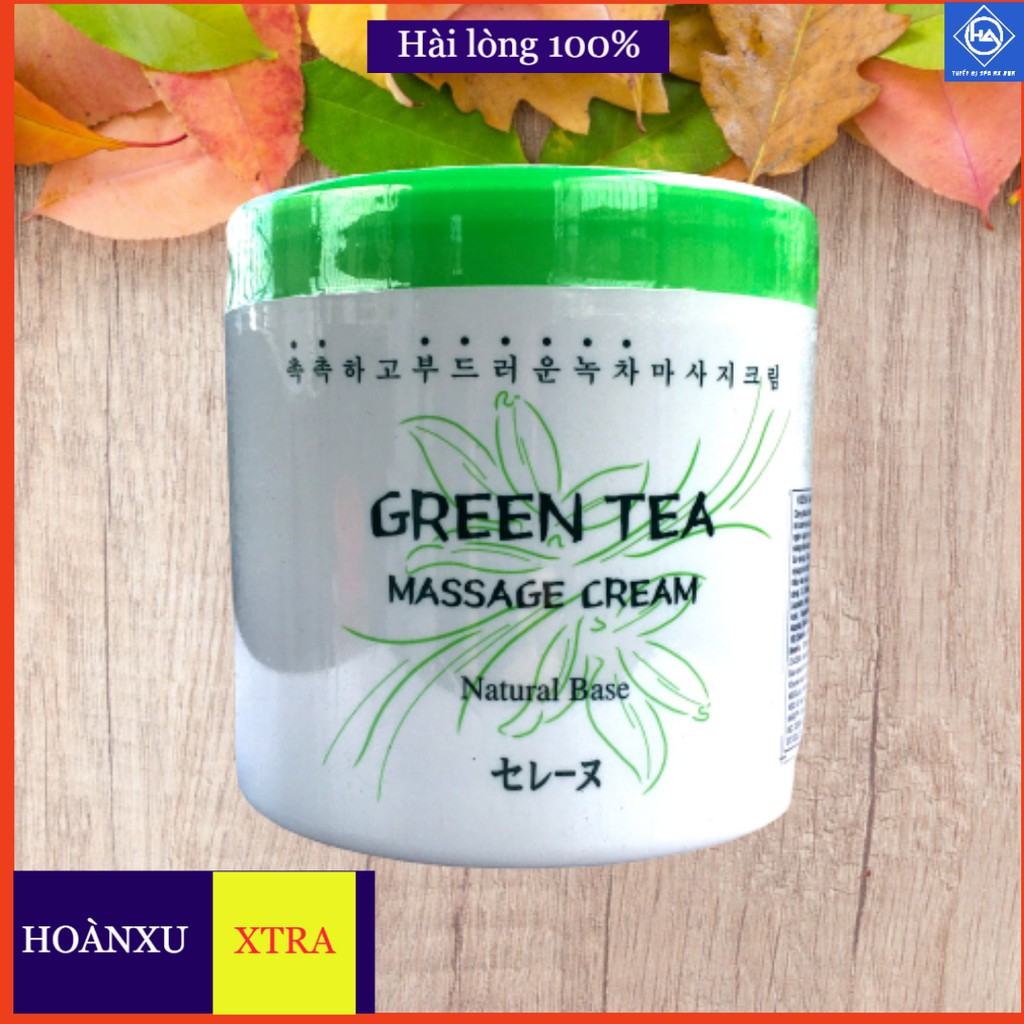 Kem massage mặt trà xanh GREEN TEA MASSAGE CREAM mềm mượt trơn tay 480ml