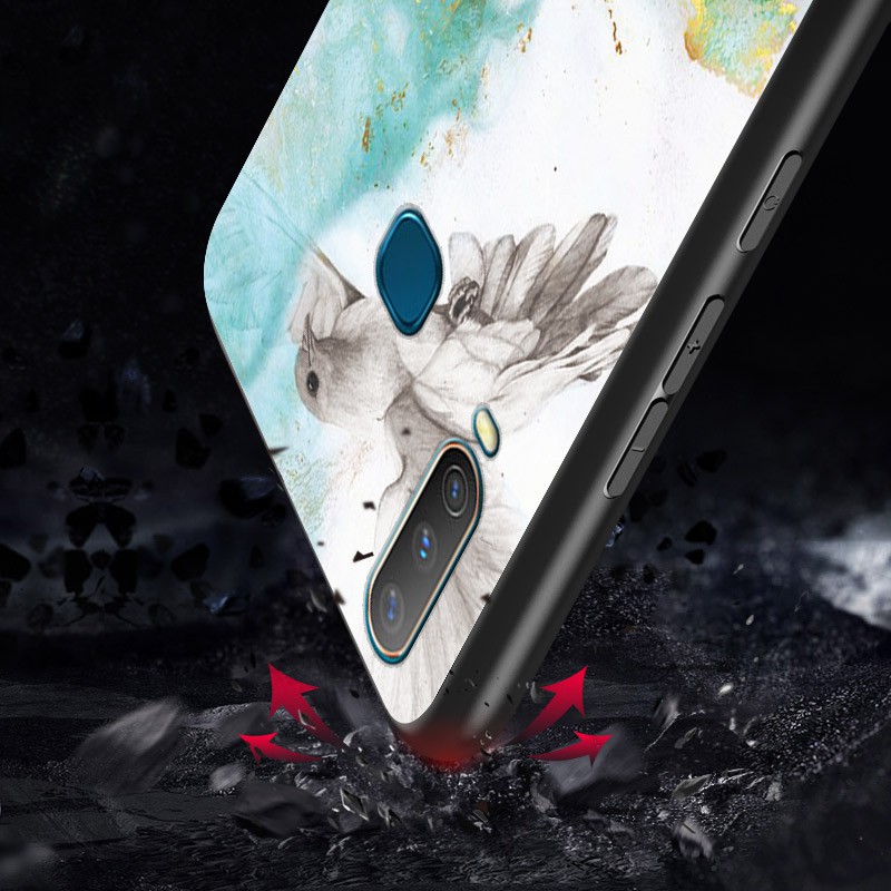 Toughened glass Marble Case For VIVO V11 V15 pro V11i Z3i X20 plus IQOO NEO Z5X Cover Casing