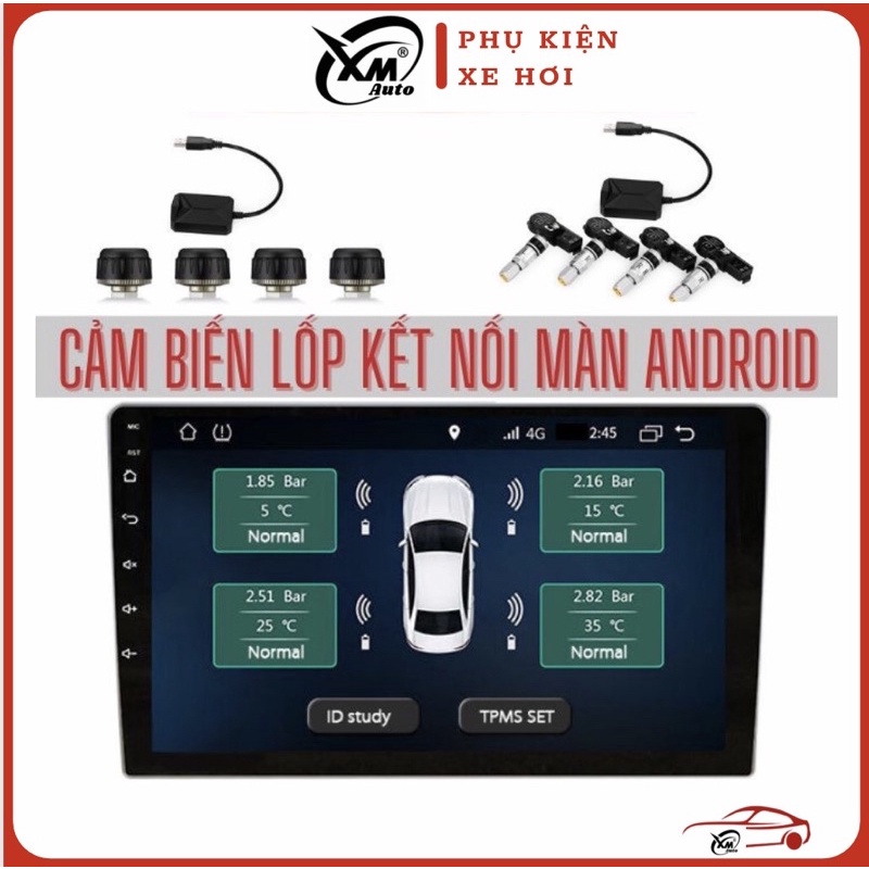 ☇Cảm Biến Áp Suất Lốp Trong Ô Tô TPMS Dành Cho Màn Hình DVD Android - XMAUTO