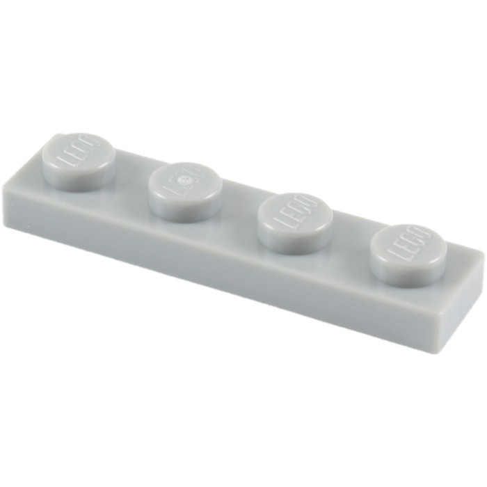 LEGO Miếng 1x4 Xám Nhạt - LEGO Medium Stone Gray Plate 1 x 4 ID 4211445 3710