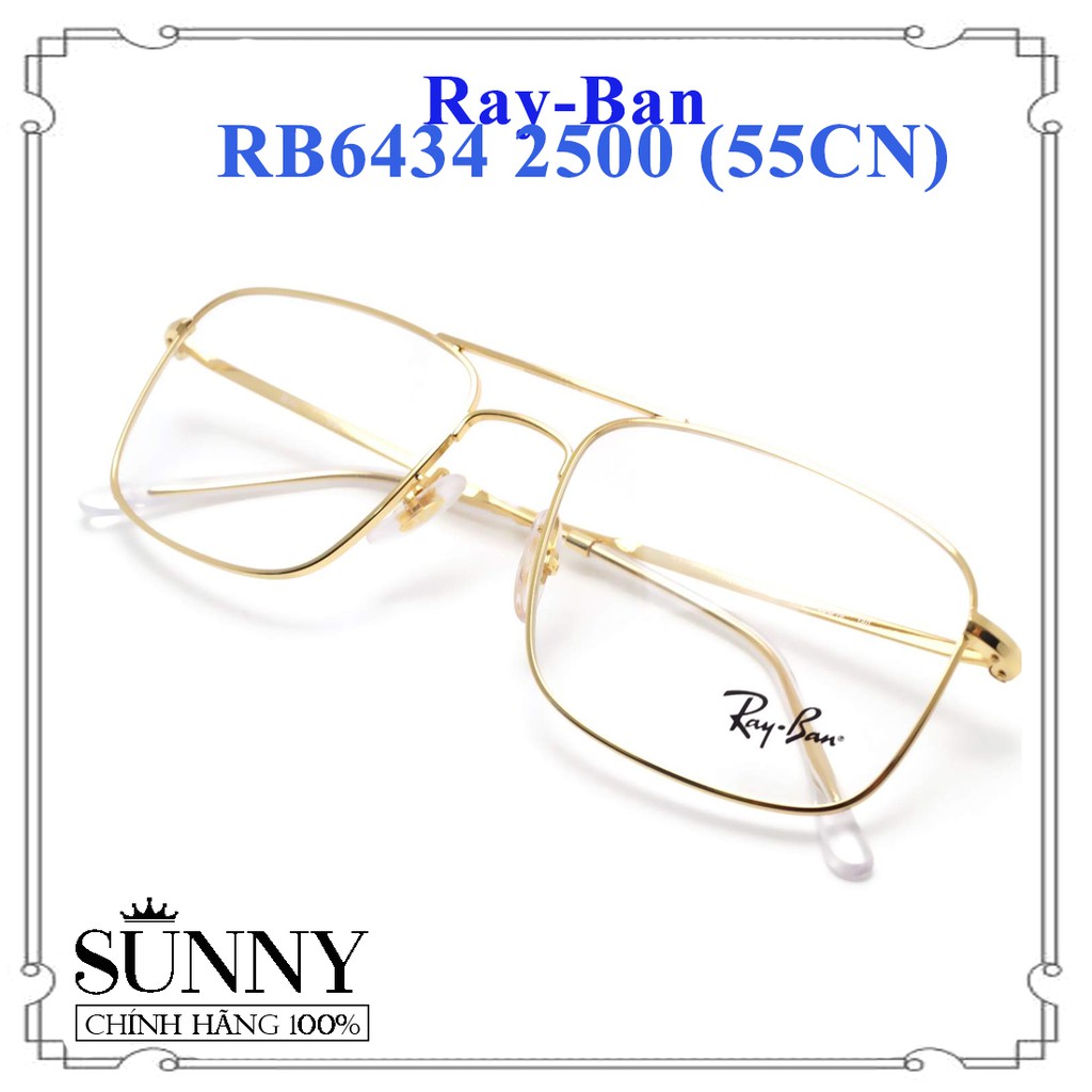RB6434 2500 (55CN) - Gọng kính thời trang Rayban chính hãng, bảo hành toàn quốc, thiết kế dễ đeo bảo vệ mắt