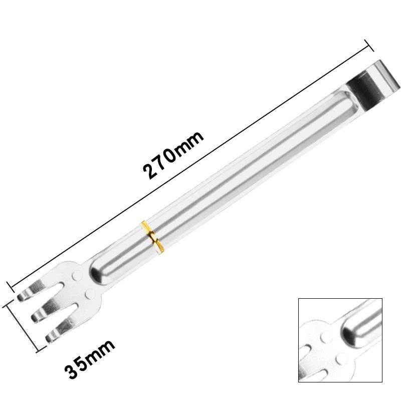 Tay cầm kẹp 3 răng gắp linh kiện , mạch điện tử , gắp nồi đa năng không gỉ dày ,chịu nhiệt độ cao