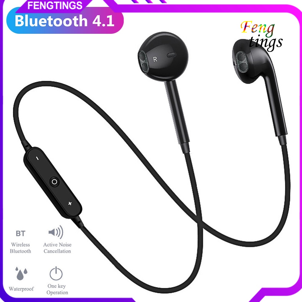 【FT】Neck Hanging In-Ear Wireless Bluetooth Earphone Stereo Headphone with Microphone