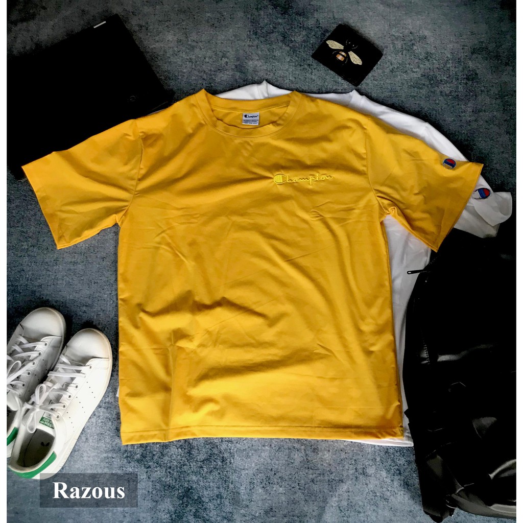 Áo thun cổ tim unisex form rộng mùa hè thời trang | BigBuy360 - bigbuy360.vn