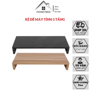 Kệ để máy tính honeybee để bàn không lộ vít, kệ để laptop đa năng