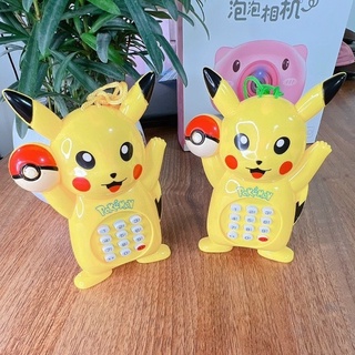 Đồ chơi điện thoại pikachu vàng đáng yêu chạy pin phát nhạc cho bé