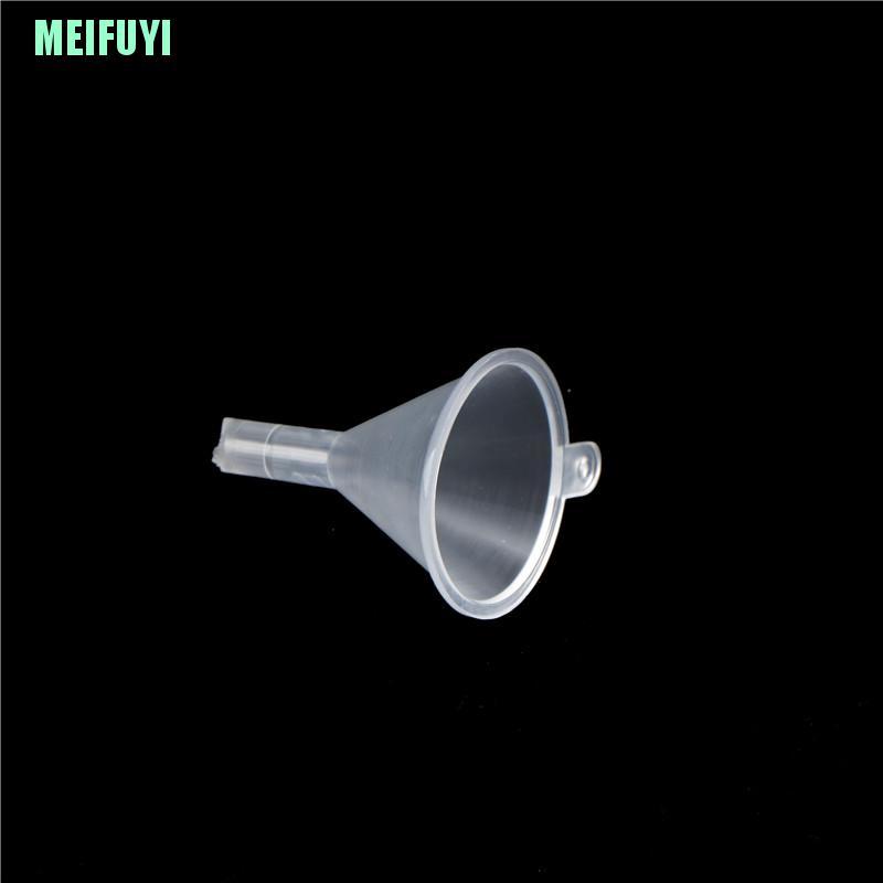 Set 10 phễu nhựa mini trong suốt tiện dụng cho nhà bếp