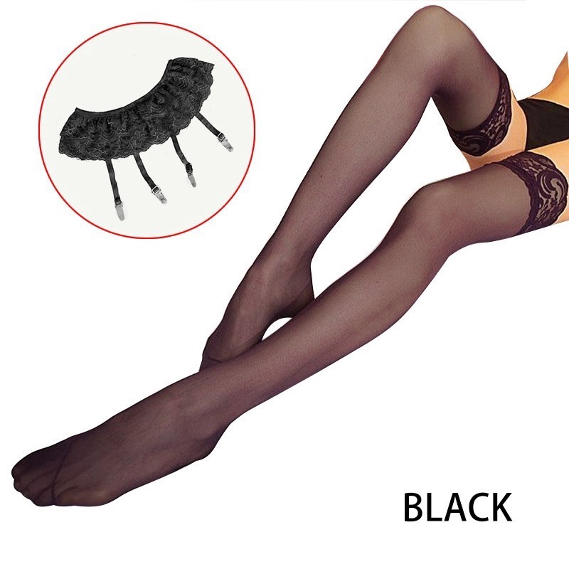 Set Váy + Kẹp tất ECMLN phối ren quyến rũ thời trang