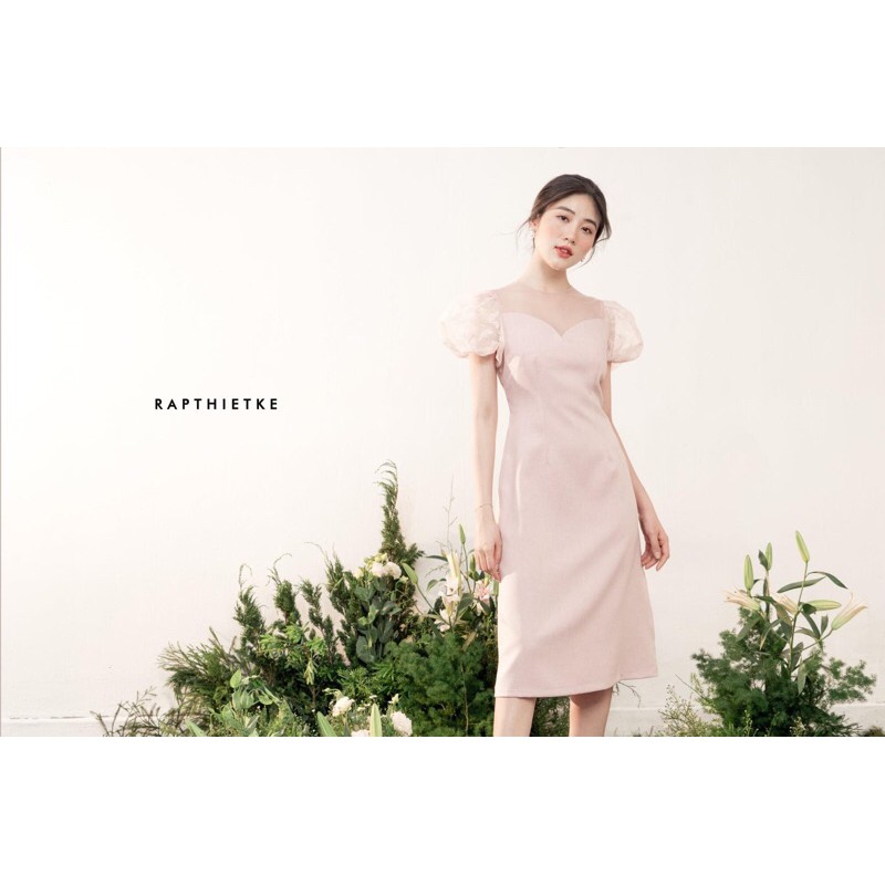 ĐẦM VÁY LALA 2 RẬP THIẾT KẾ - DÁNG DÀI TAY REN BỒNG | BigBuy360 - bigbuy360.vn