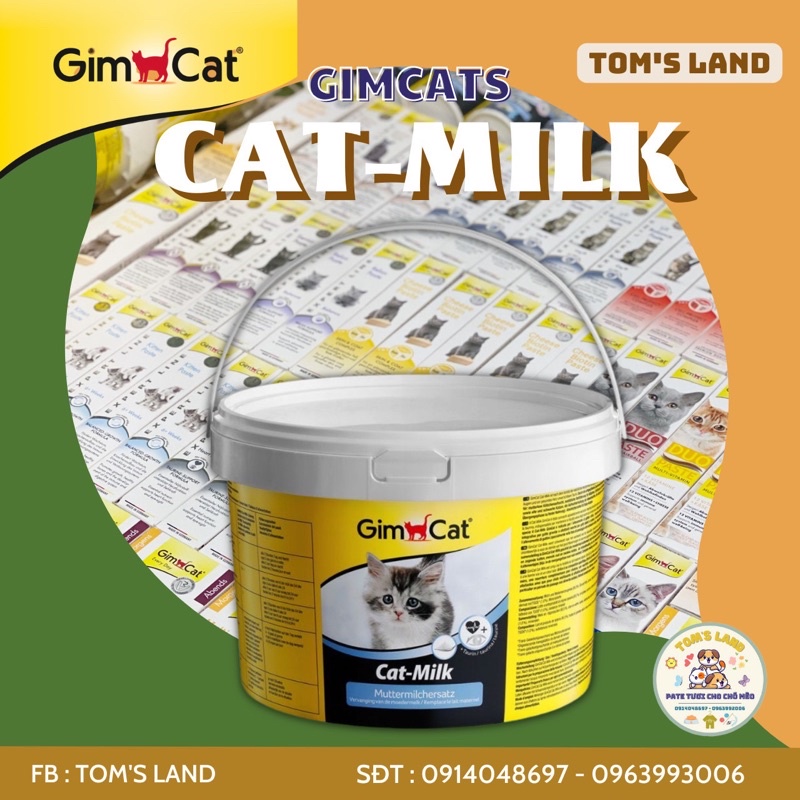 (LẺ) SỮA CHO MÈO SƠ SINH, MÈO CON GIMCAT’S CAT MILK CỰC THƠM NGON NHẬP KHẨU ĐỨC GIÁ SIÊU RẺ