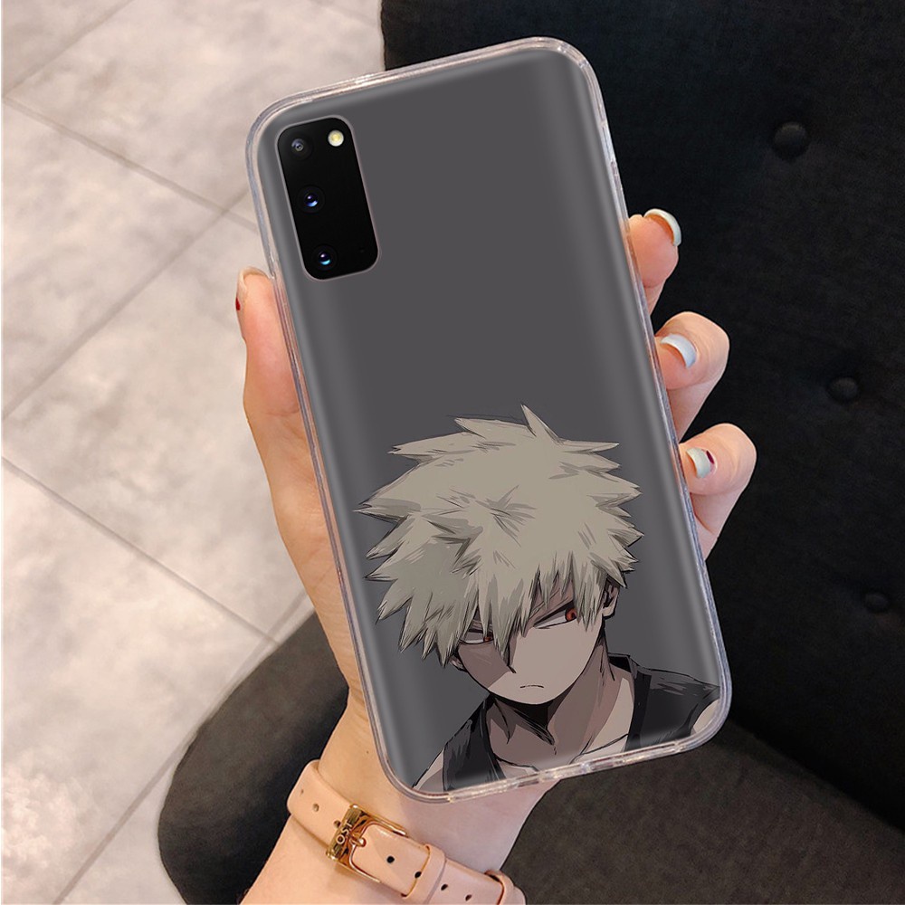 Ốp điện thoại trong suốt in hình Bakugou Katsuki thích hợp cho Iphone 8 7 6 6s 5 5s Se 5c 4s 4