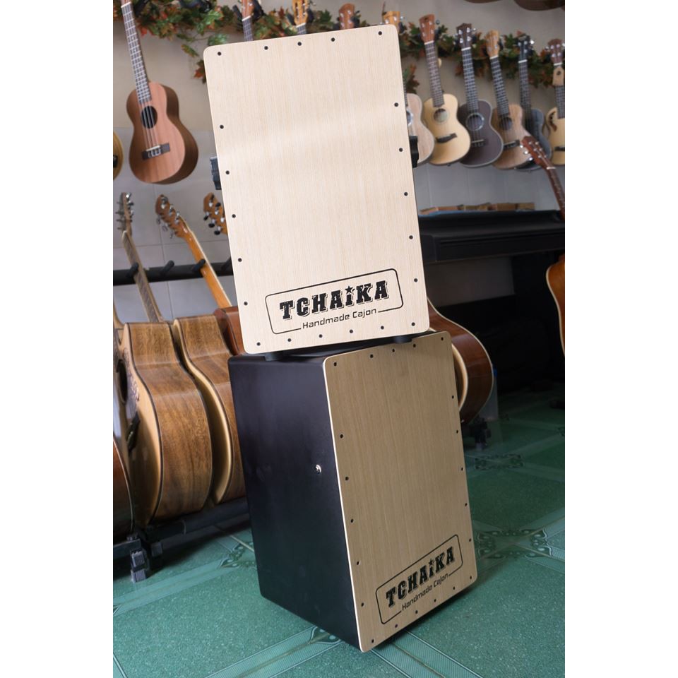 Trống Cajon Handmade Thái Lan TCHAIKA có Snare cho người mới tập chơi