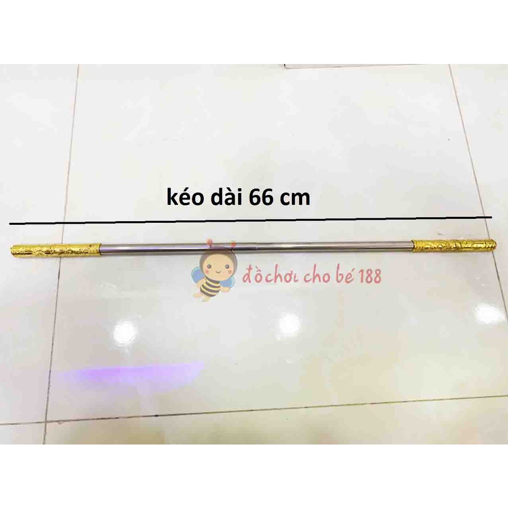 Đồ chơi chiếc thiết (thước) bảng, Gậy như ý Tôn Ngộ Không bằng inox dài 66 cm