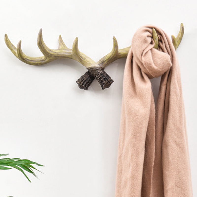 Móc treo quần áo hình sừng hươu bằng nhựa composite - Jassi Decor