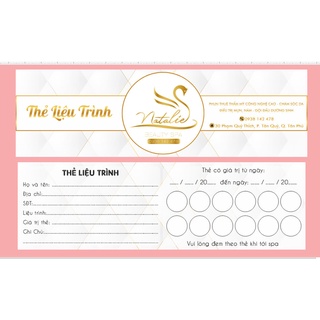 In 500 voucher/ card đôi / card gấp