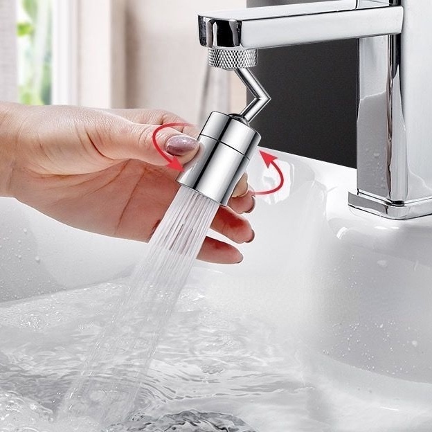 Đầu nối vòi thông minh có thể xoay 720 độ để tăng áp lực nước 2 phương pháp đầu ra nước