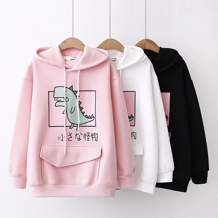 Áo hoodie nữ hình Khủng Long siêu dễ thương - PP06 | BigBuy360 - bigbuy360.vn