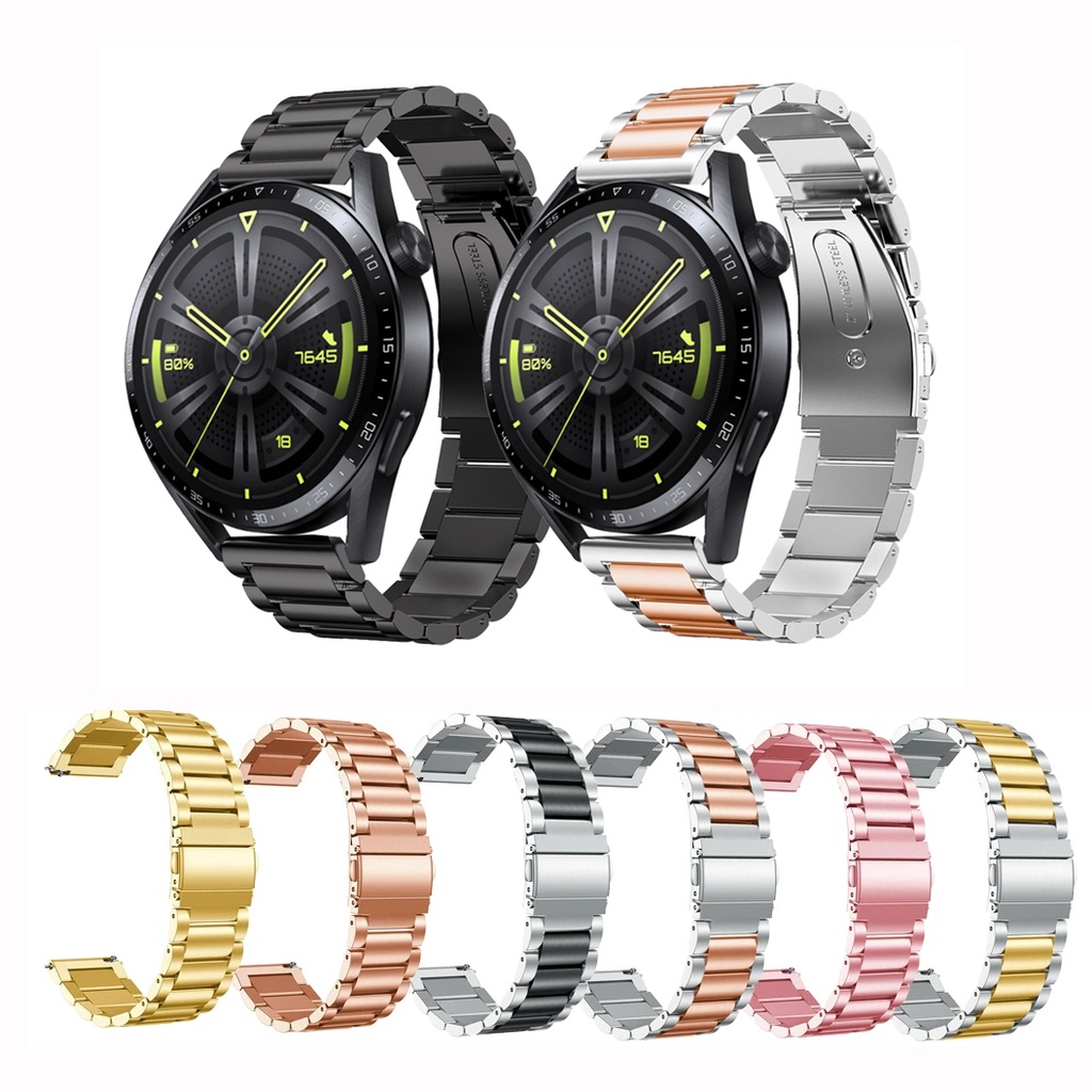 Dây Đeo Inox Cho Đồng Hồ Thông Minh Huawei Watch Buds GT GT2 2e 3 Pro 42mm 43mm 46mm GT3 SE