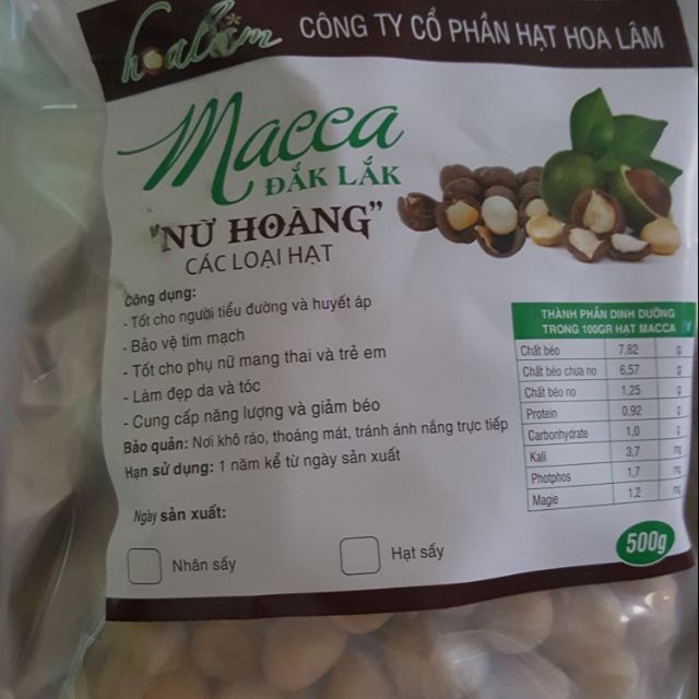 Nhân Macca DakLak 320k 1/2 kg